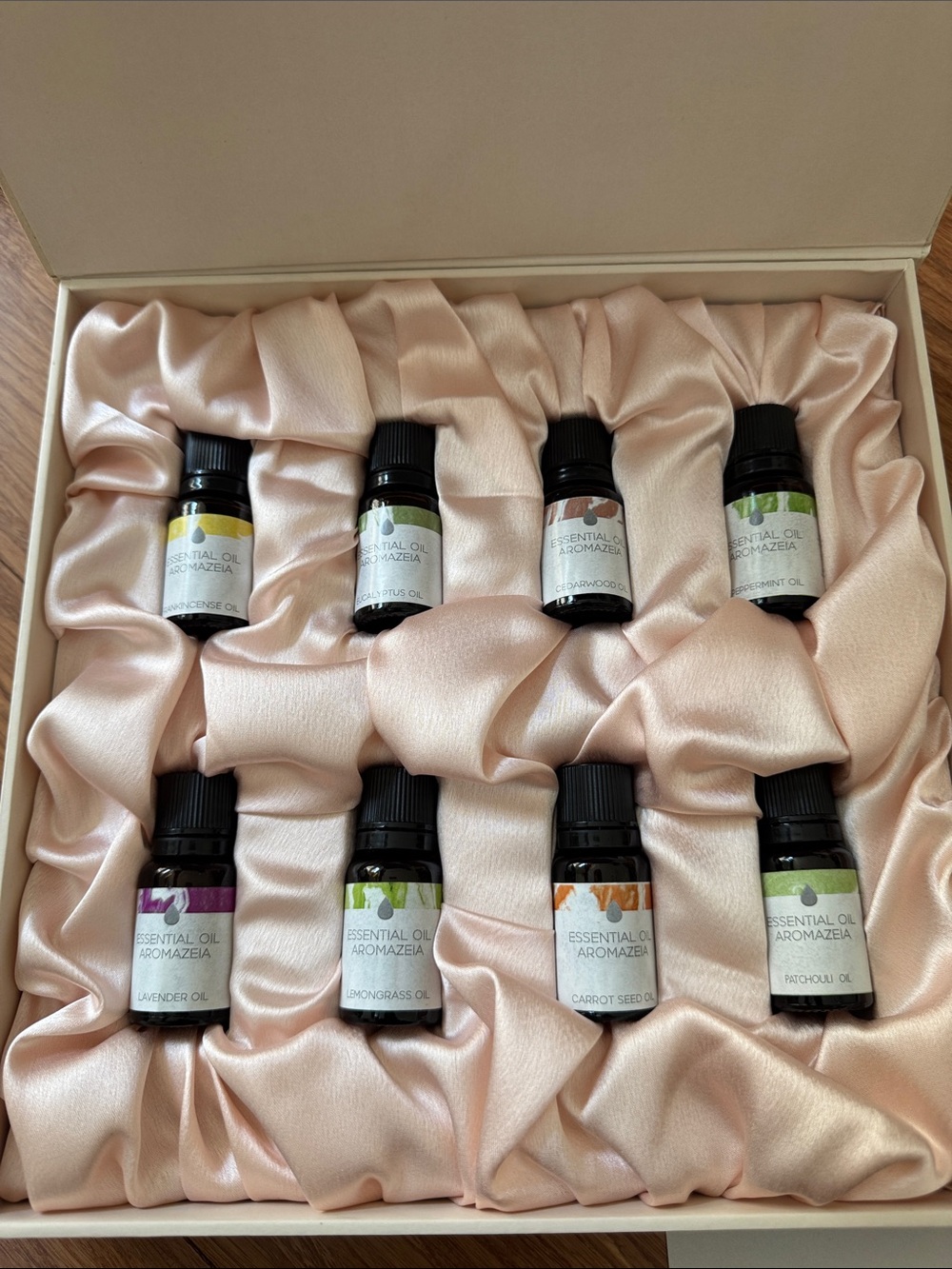 Aromazeia Top 8 Essential Oil Gift Set NWT with dropper aromatherapy self care